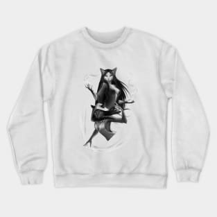 Two sorceress cats Crewneck Sweatshirt